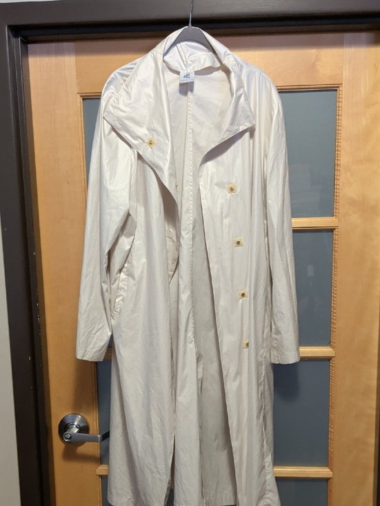 eun nwa Jackets & Blazers - Light Weight White Long Raincoat Trench for Women